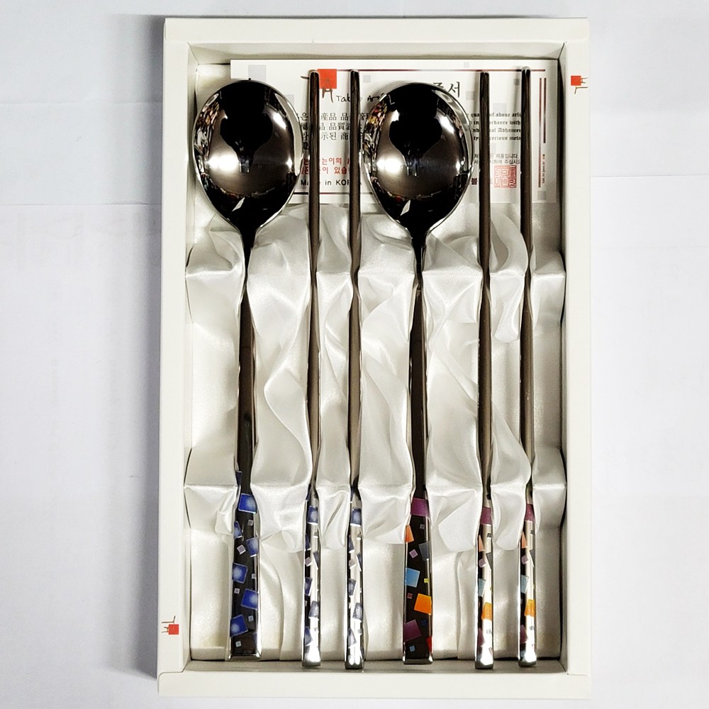 테이블아트 국산명품 키친아트 부부수저세트4P/수저2입 젓가락2쌍무료 숟가락세트 수저 젓가락 수저세트 테이블아트 키친플라워 수저선물 수저세트선물 수저서분세트 모음 13,900원