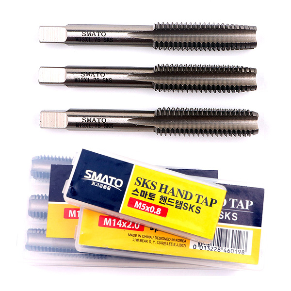 스마토 핸드탭 수동탭 M3~M10 세트 암나사 볼트 너트 나사산 탭드릴 TAP, 1개, 스마토 핸드탭 M14X2.0 7,000원