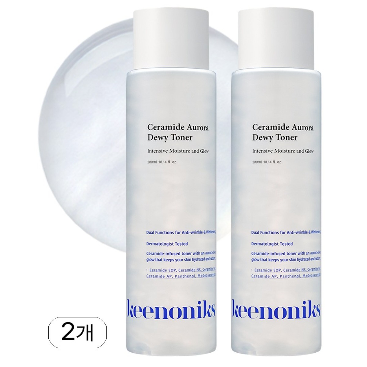 키노닉스 세라마이드 오로라 듀이 토너, 2개, 300ml 59,780원