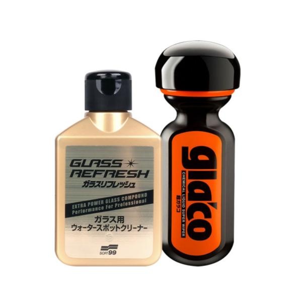 (소프트99) 글라코 고성능 장기지속 유리관리 2종세트 (고성능 유막제거제G73+장기지속 발수코팅제G19) 48,500원