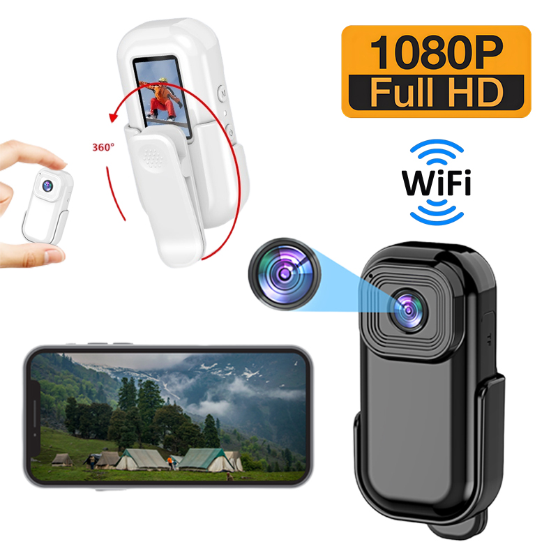 EMITAIM wifi 1080P 초소형 바디캠 미니 액션캠 휴대용 카메라 크로니클 바디캠 녹음기 블랙박스, 블랙(Black), AD188Pro 44,980원