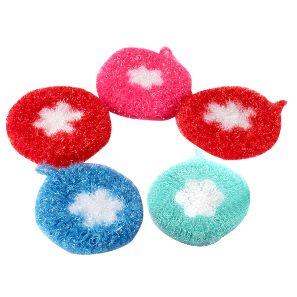 선우랜드 큐트플라워 아크릴 수세미 랜덤발송, 5개입, 1개 5,400원