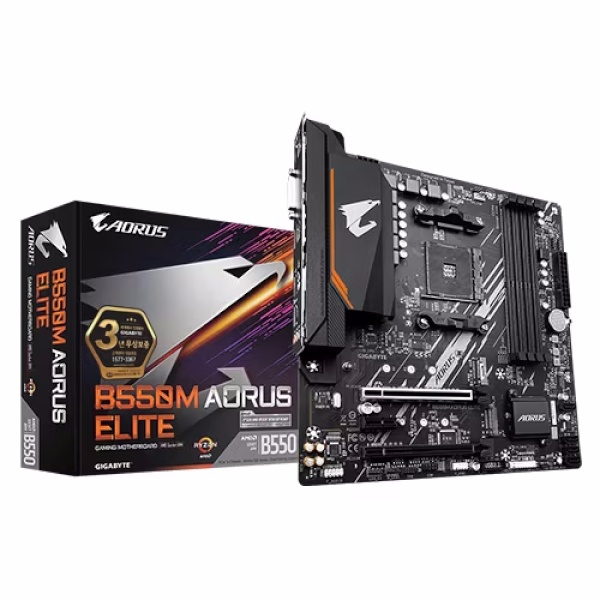 (GIGABYTE) B550M AORUS ELITE 제이씨현 (AMD B550/M-ATX) 121,000원