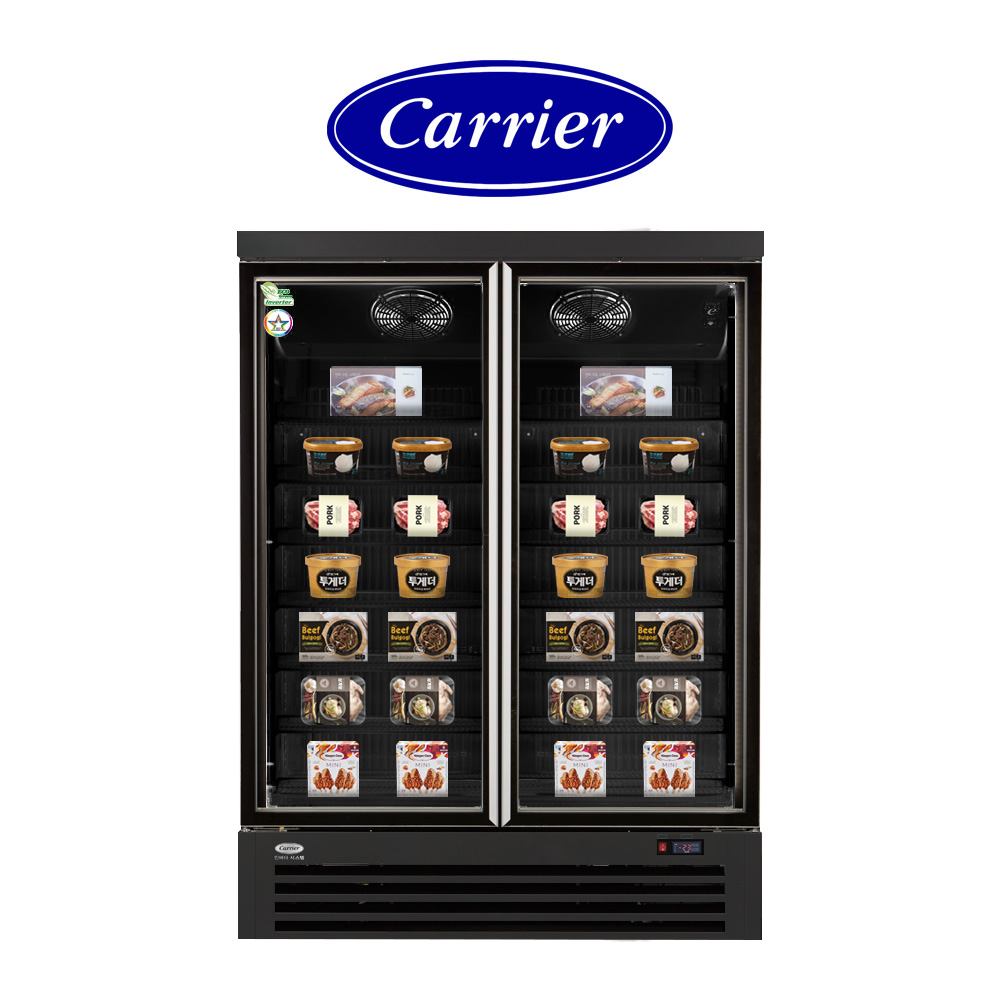 캐리어 업소용냉동고 저소음 디지털 CSR-1250FKA 올블랙 정속형 냉동쇼케이스, 단품 4,280,000원