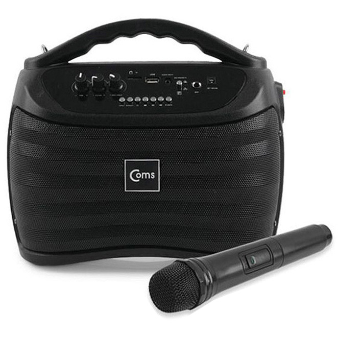 컴스 휴대용 블루투스 무선 마이크 스피커, KY201, 혼합색상 108,800원