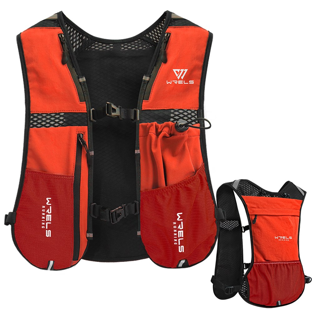 WRELS 야외 등산 크로스컨트리 스포츠 백팩 마라톤 러닝 자전거 워터백포켓 포함 남녀공용, 현재가 78,900원