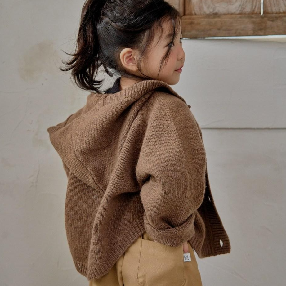 국내생산 간절기 후드 가디건 남아 여아 공용 봄 니트 유치원 등원룩 아동 아우터 50,000원