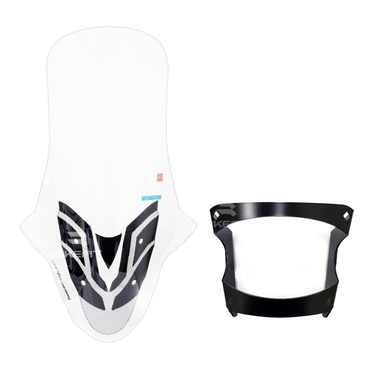 디엔에이모터스 UHR 롱스크린 98cm 브라켓 세트 윈드쉴드 바람막이 튜닝, 1개 169,000원