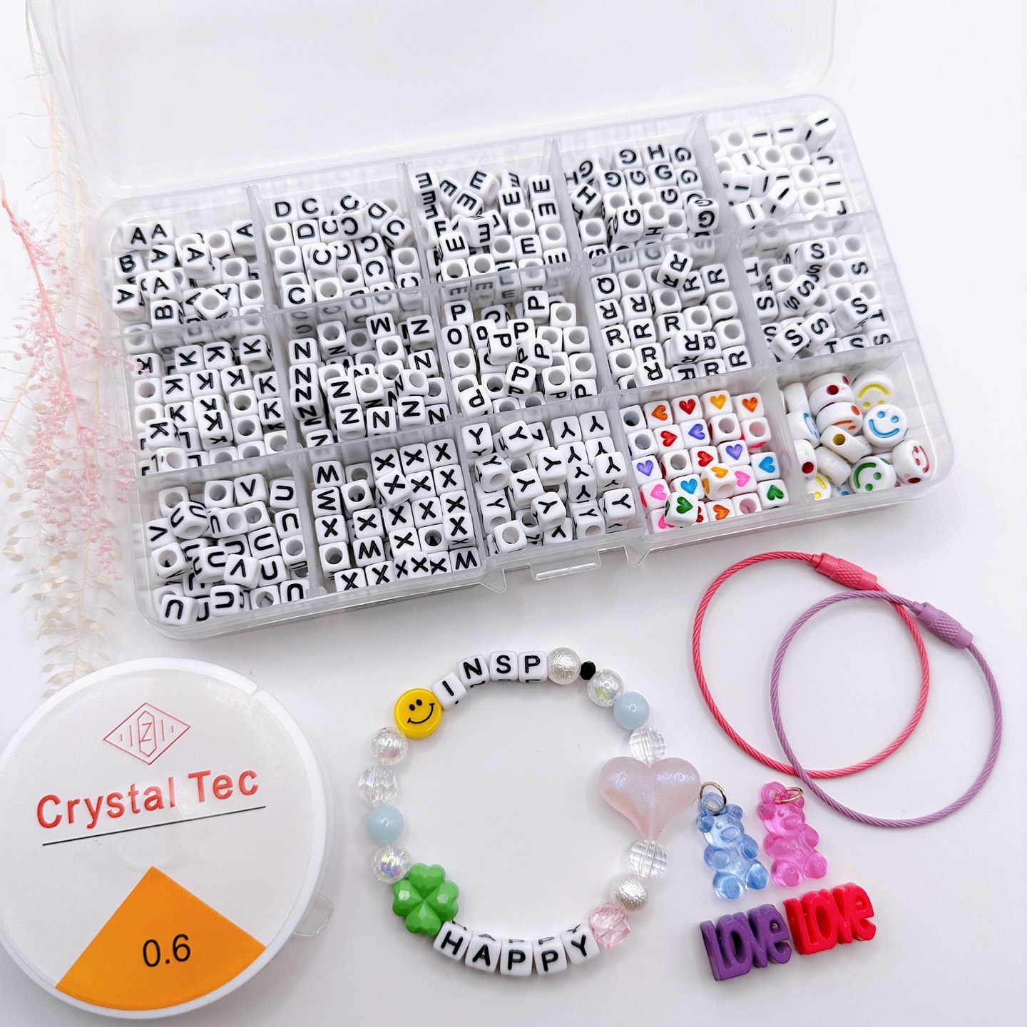 호호홈(HOHOHOME) 여름팔찌 비즈 팔찌부속 파츠 소원 매듭 우정팔찌 만들기 답례품 생일선물 17,900원