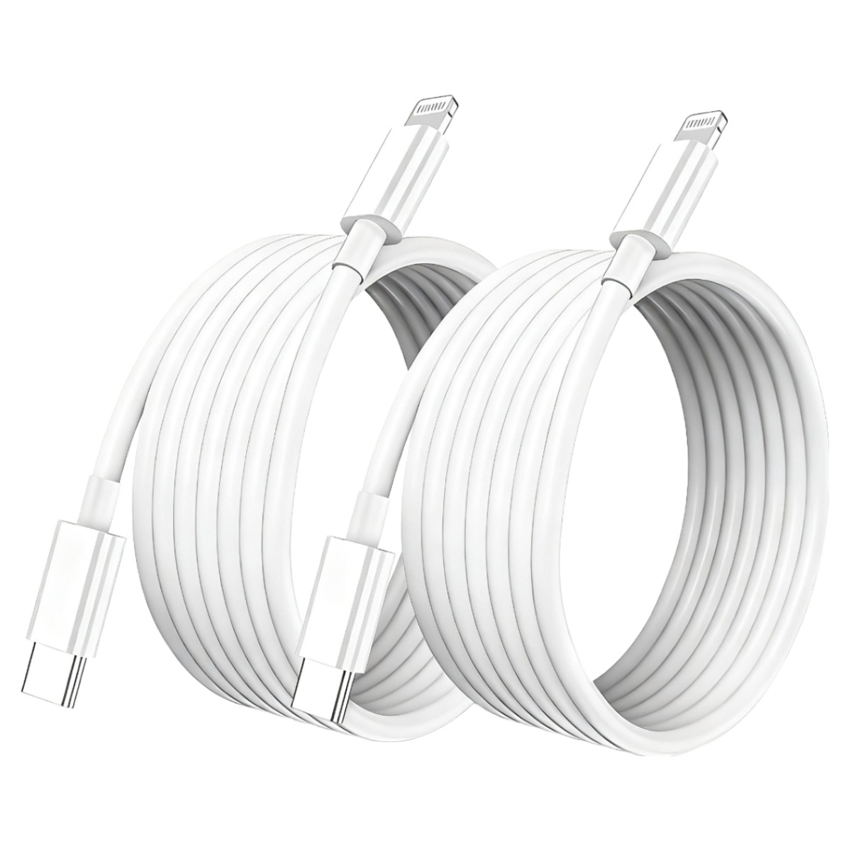 Bolt Wave 아이폰 고속 충전케이블 C to 라이트닝 8핀, 2개, 화이트, 3m 9,780원