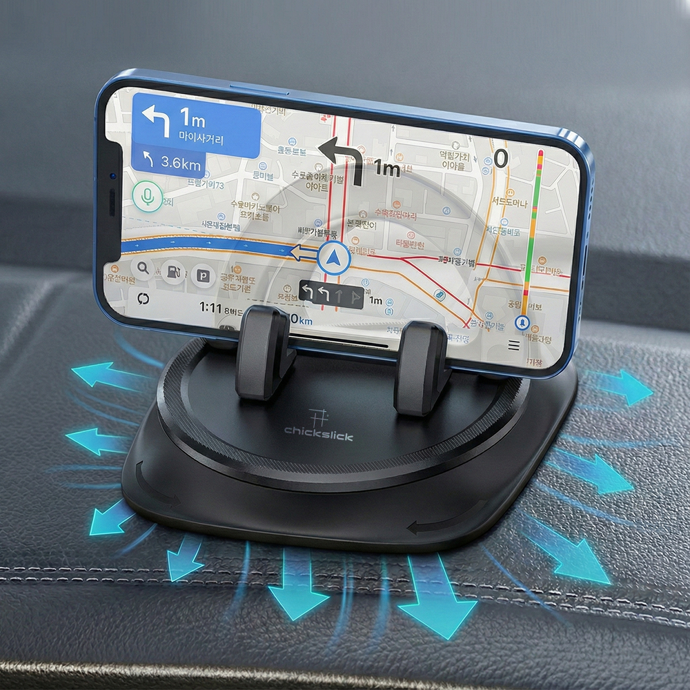 칙슬릭 360도회전 대시보드 차량 휴대폰거치대 13,800원