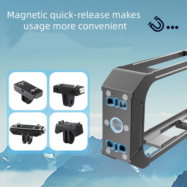 Insta360 X4 Air용 토끼 케이지 알루미늄 보호 케이스 카메라용 다기능 금속 프레임 확장 어댑터 마운트 47,200원