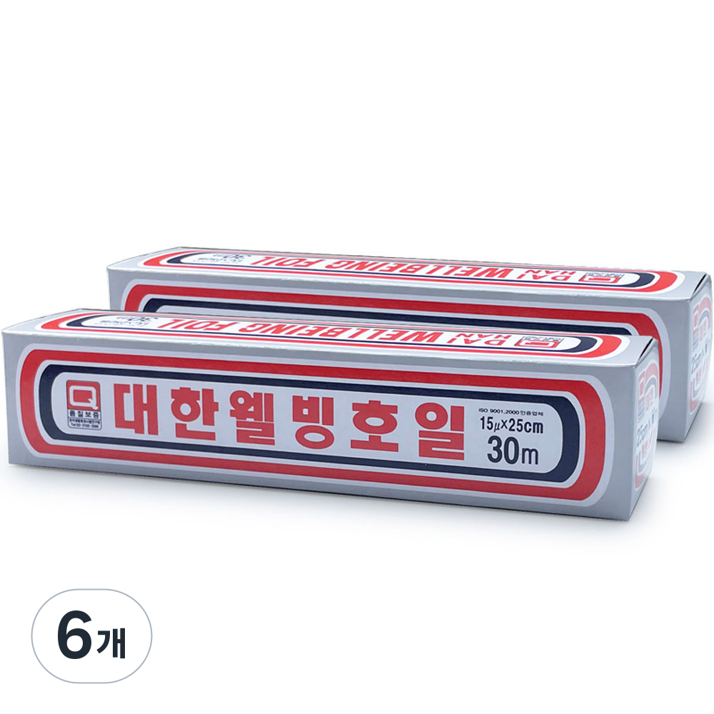대한웰빙은박접시 호일 15마이크로, 30m, 6개 31,850원
