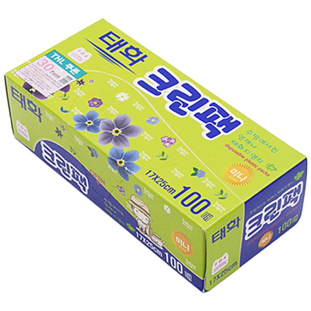 태화 크린팩 (미니) 100매 50개(1box) /위생비닐/일회용비닐, 1세트 62,000원