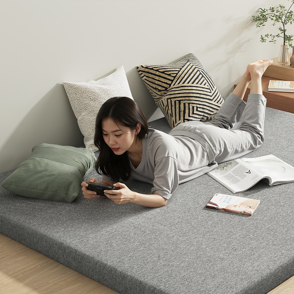 리보아 메모리폼 바닥 매트 토퍼 침대 매트리스 7cm 53,560원