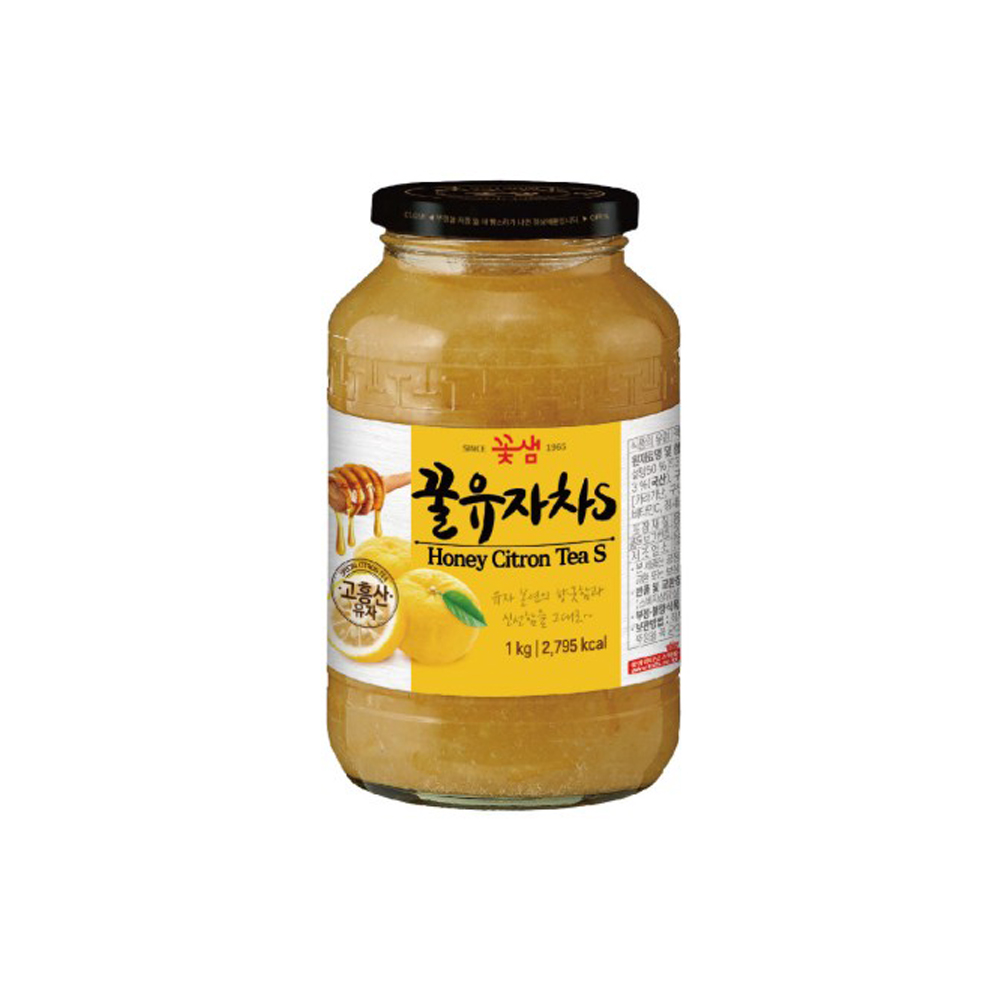 꽃샘 꿀유자차S (액상차 과일청 홈카페), 1개, 1kg 6,100원