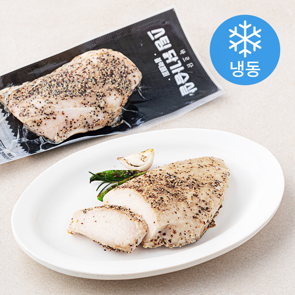 [로켓프레시] 바르닭 스팀 닭가슴살 블랙페퍼 (냉동), 100g, 1개입, 10개 25,000원