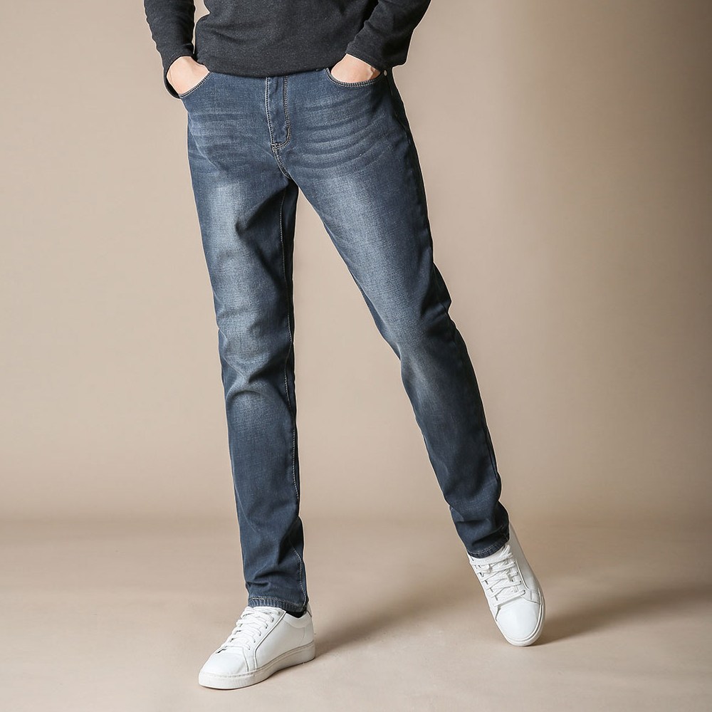 블루포스 테킨츠 기모 청바지 세미스트레이트핏 스판 본딩 워싱 팬츠 데님진 29,700원