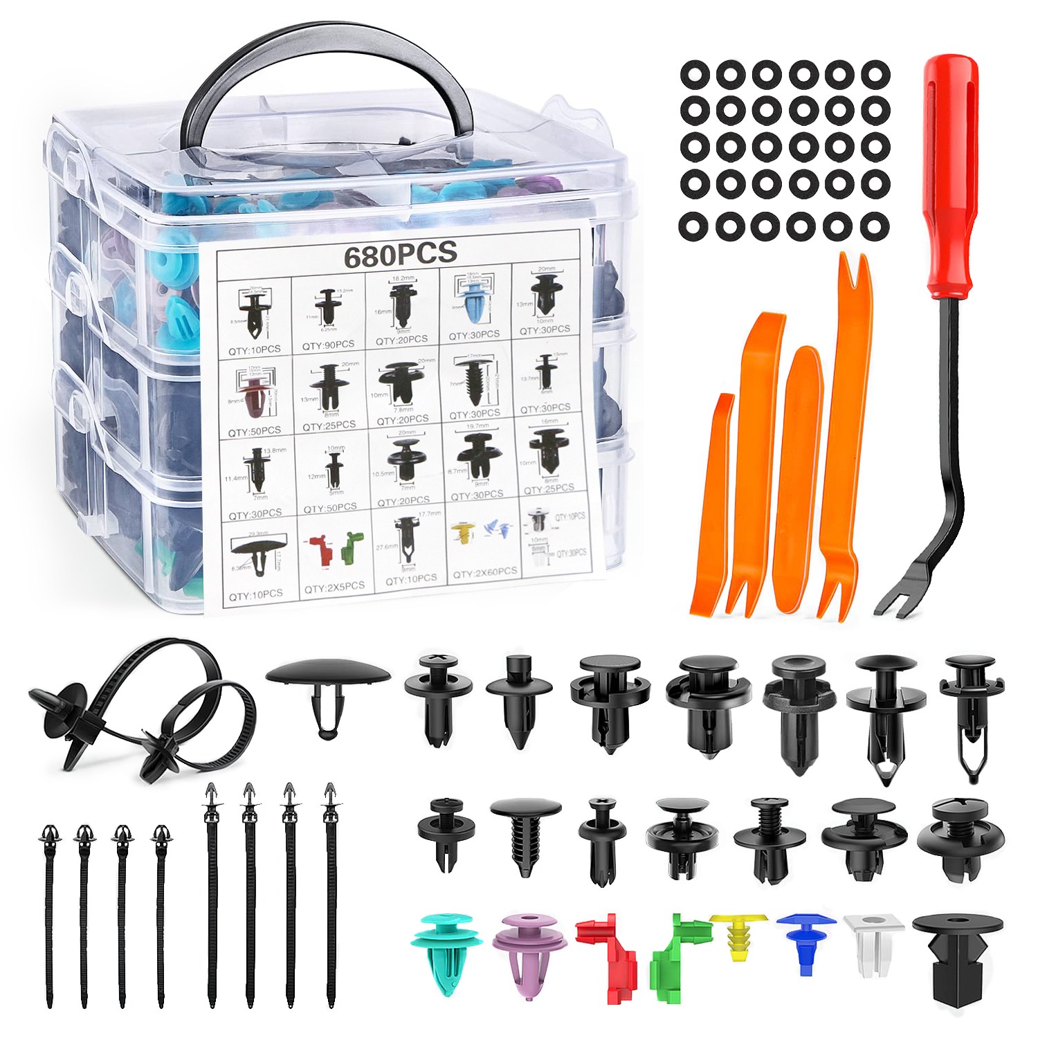 ProTap 자동차 플라스틱 패스너 클립 헤라 공구세트 725p 21,990원