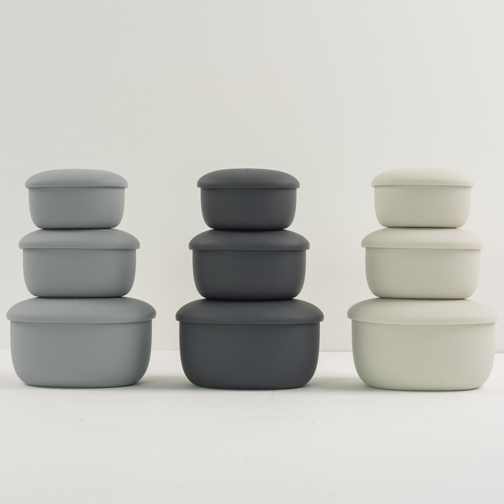 실리샵 국산 플래티넘 실리콘 밀폐용기 세트 (3colors), 2개, 밀폐용기 17,900원