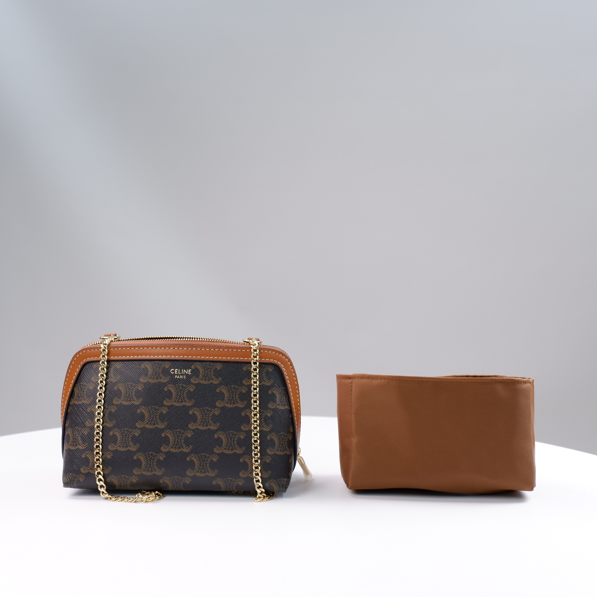 도시백 셀린느 호환 트리오페 체인 클러치 스트랩 이너백 미니백 크로스 숏핸들 탑핸들 숄더 크로스끈, 현재가 11,900원