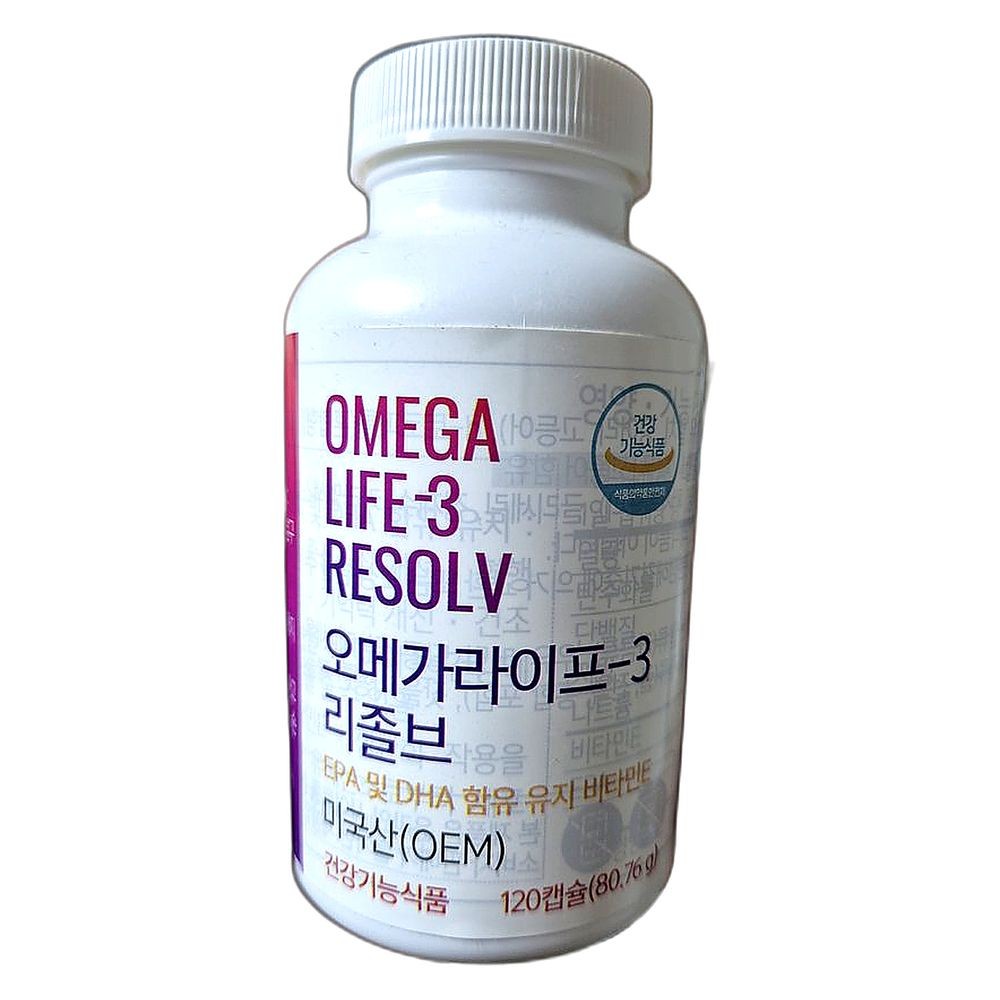 면역력 증진 오메가3 심혈관 건강 지원 건강한 지방산 120정, 3개 184,500원