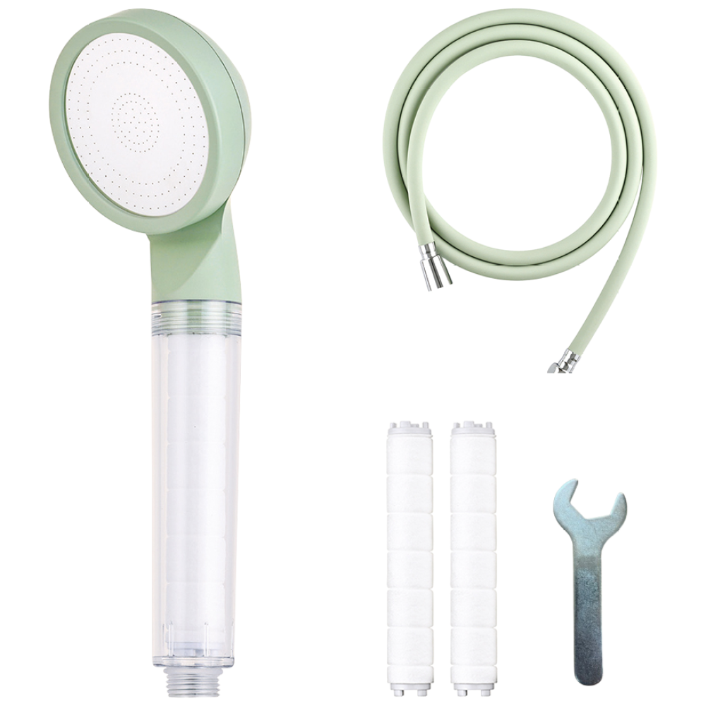 바스럽 국산 파스텔톤 필터 샤워기세트 2M [컬러 필터샤워기+PVC 샤워호스+필터 2p+스패너], 민트, 1세트 22,900원