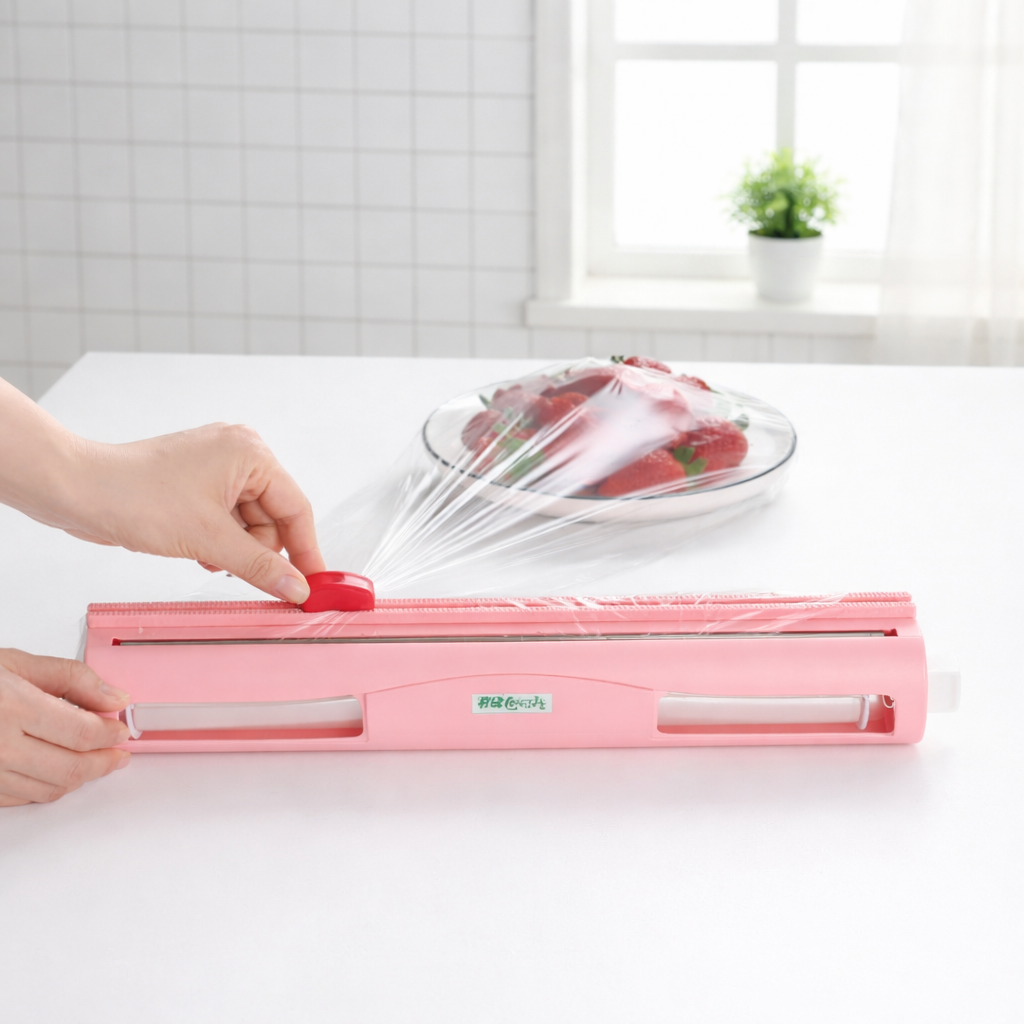가정용 슬라이딩 랩 커팅기 주방 간편 포장, 1개, 랩커터기 블루 3,900원