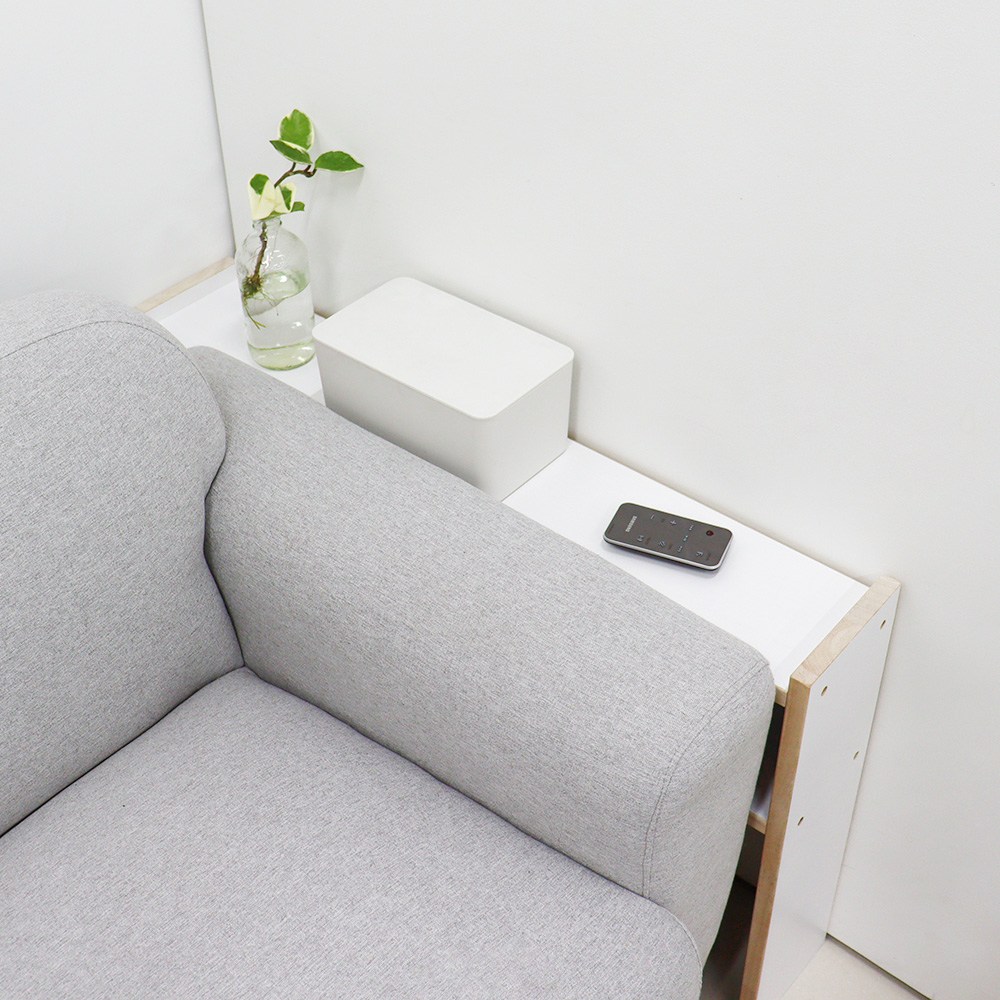 폭좁은 다용도 틈새선반 원목 800화이트, 단품 39,900원