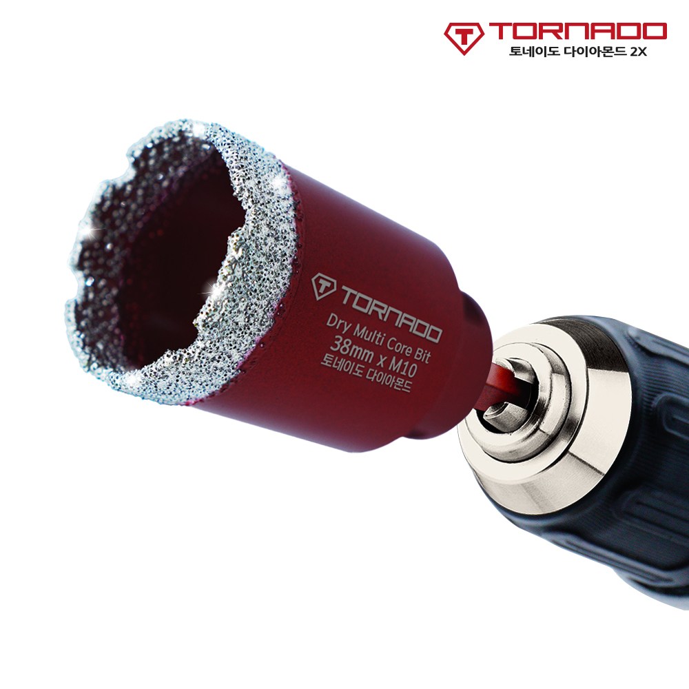 토네이도 융착코어비트 폴리싱 타일 대리석 천공 융착코아비트 TM 18,700원