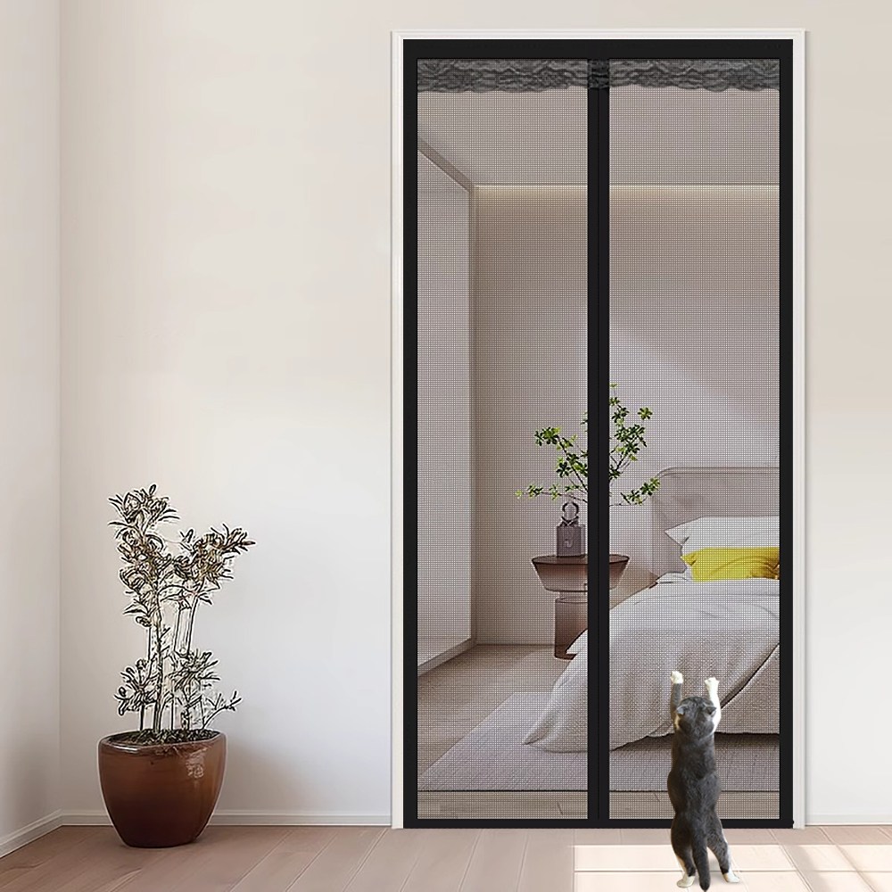 폴라도레 현관 방충망 찢어지지 않는 벨크로 자석 모기장 28,800원