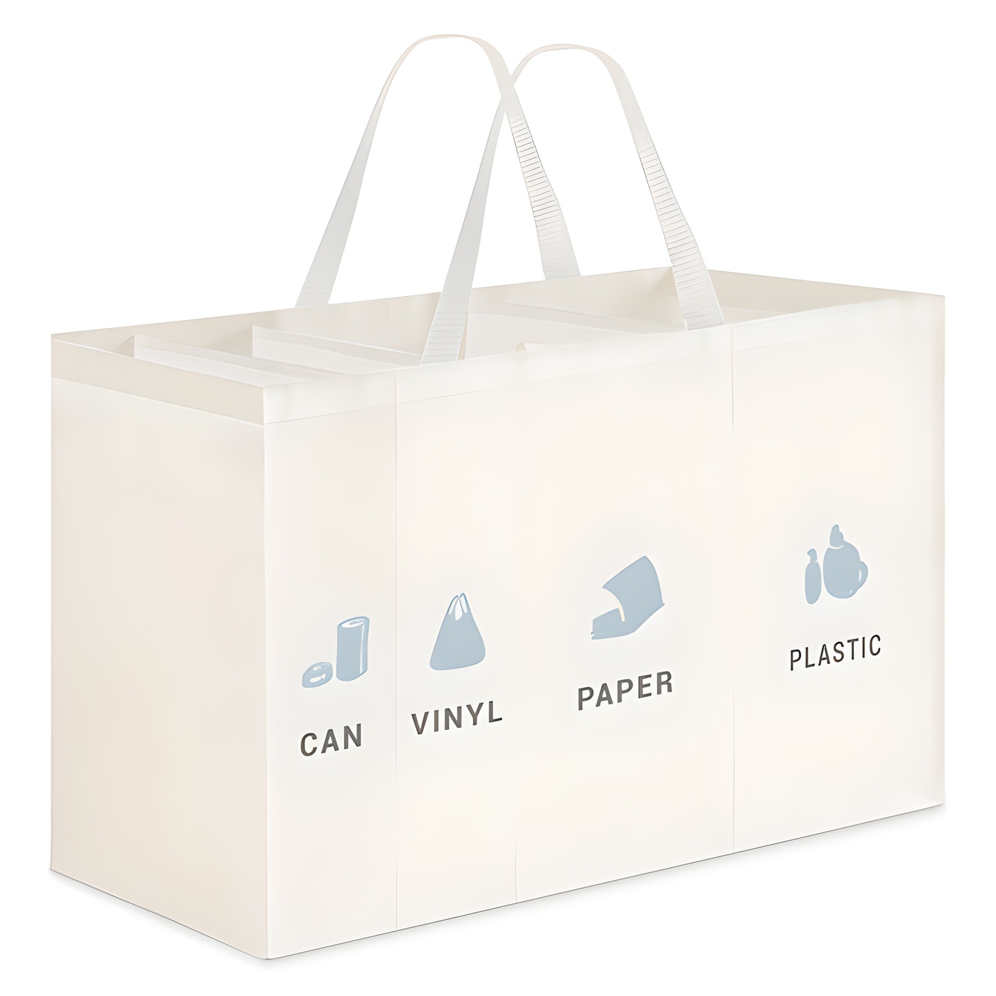 네이쳐리빙 밀키 반전매력 재활용 분리수거함 4칸 일체형 7,900원