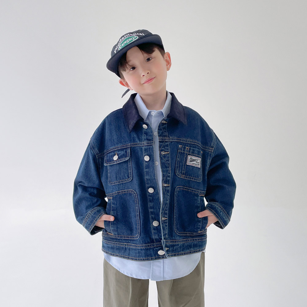 베리클로젯 주니어 남아용 칼디 워크 데님 자켓 55,800원