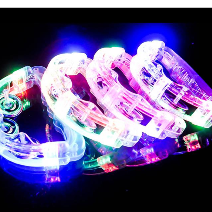 반짝탬버린(15cm) 노래방 4개 파티분위기LED 색상랜덤 43,800원