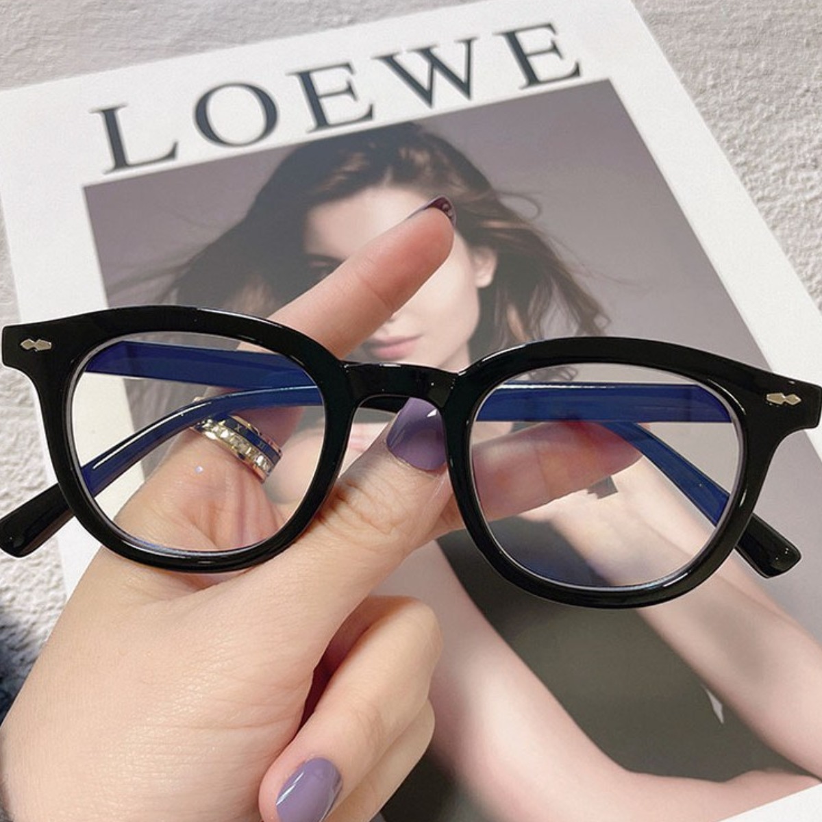 블루라이트 차단 패션안경 케이스포함 뿔테 안경 트렌디 남친룩 여성안경 9,900원