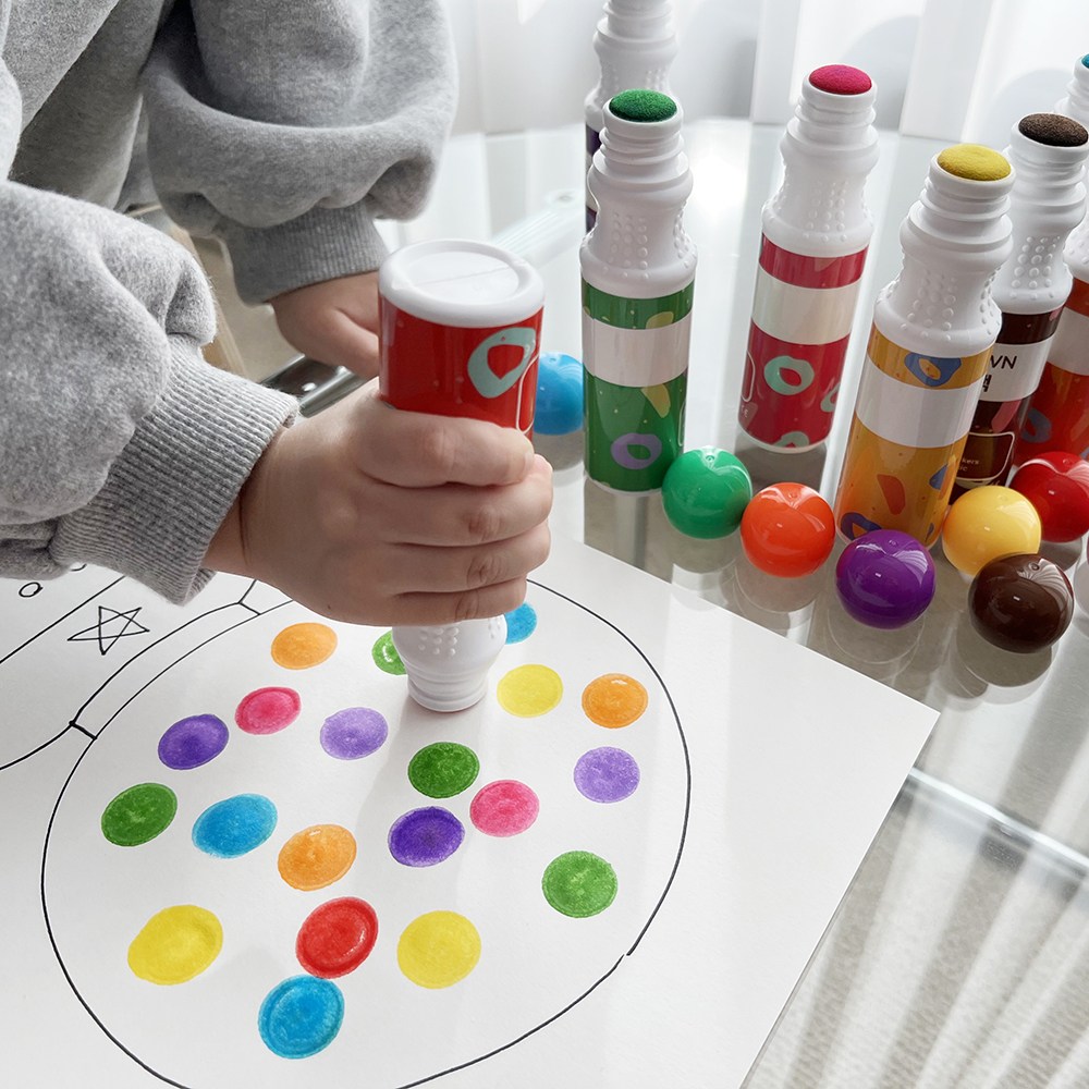 폴리노리 도트물감 유아미술놀이 엄마표미술놀이 색칠공부 물감놀이 25,000원