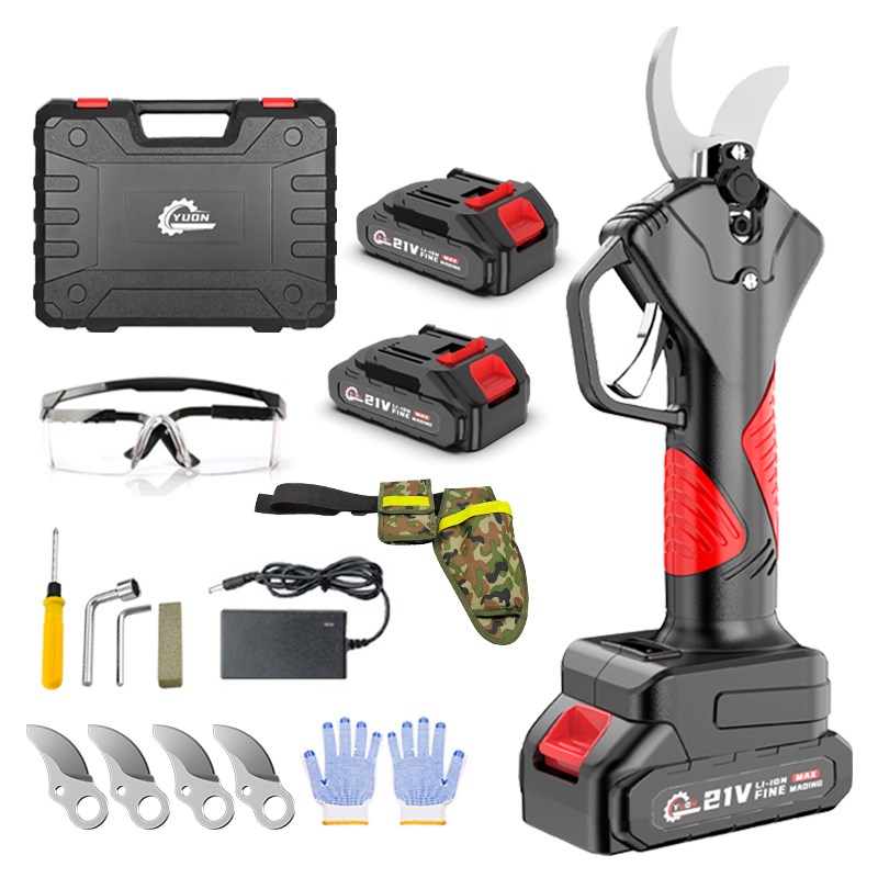 YUON 고급형 대용량 충전식 무선 전동 전지가위 리튬이온배터리 BLDC모터 마끼다 배터리 호환 21V 톡톡365 풀세트, 1개 139,000원