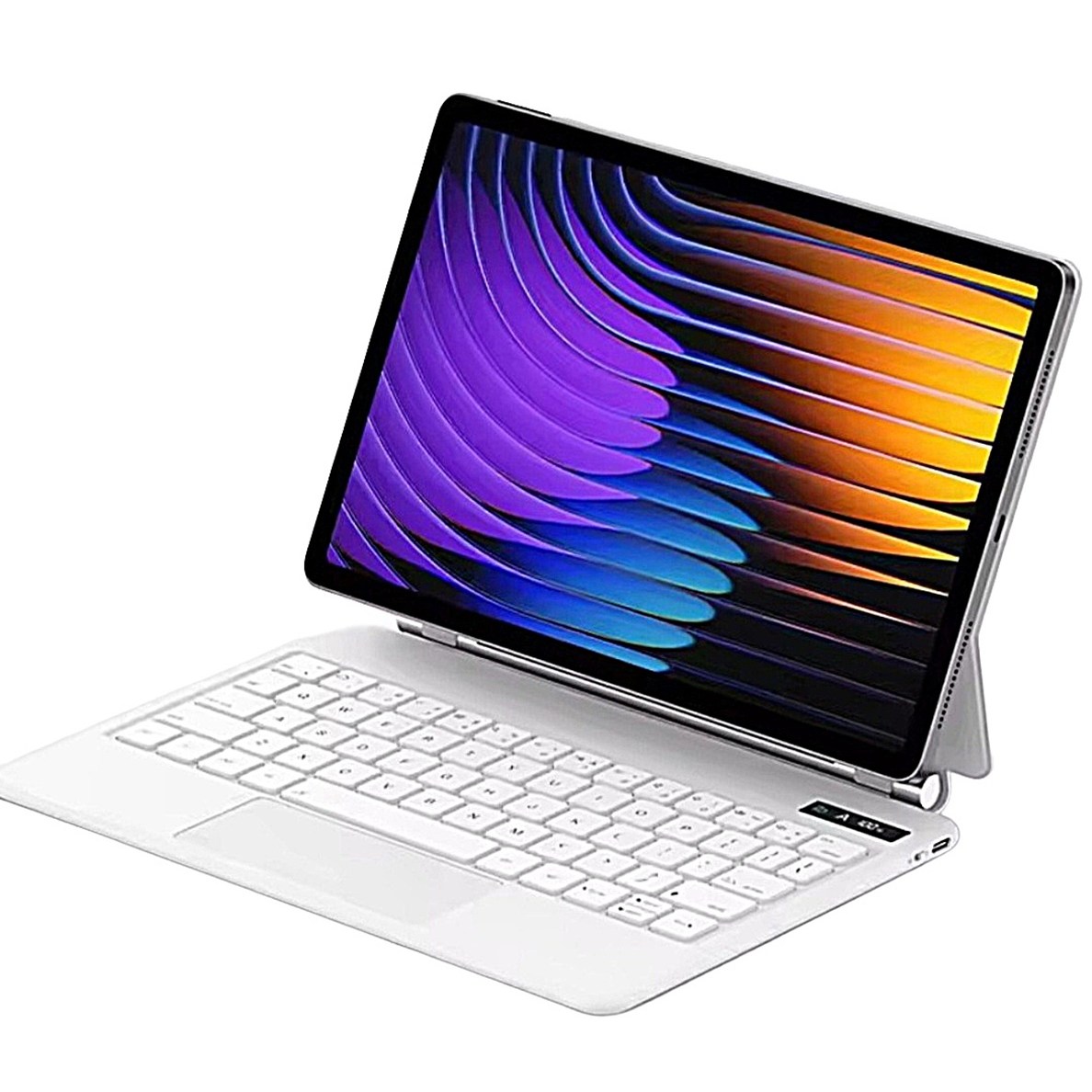 갤럭시탭 호환 매직키보드 케이스 S7/S8/S9/S11/S9 FE/S10 FE/S10 Lite 10.9/11인치 공용 LCD 잔량표시, 1개, 화이트 109,000원