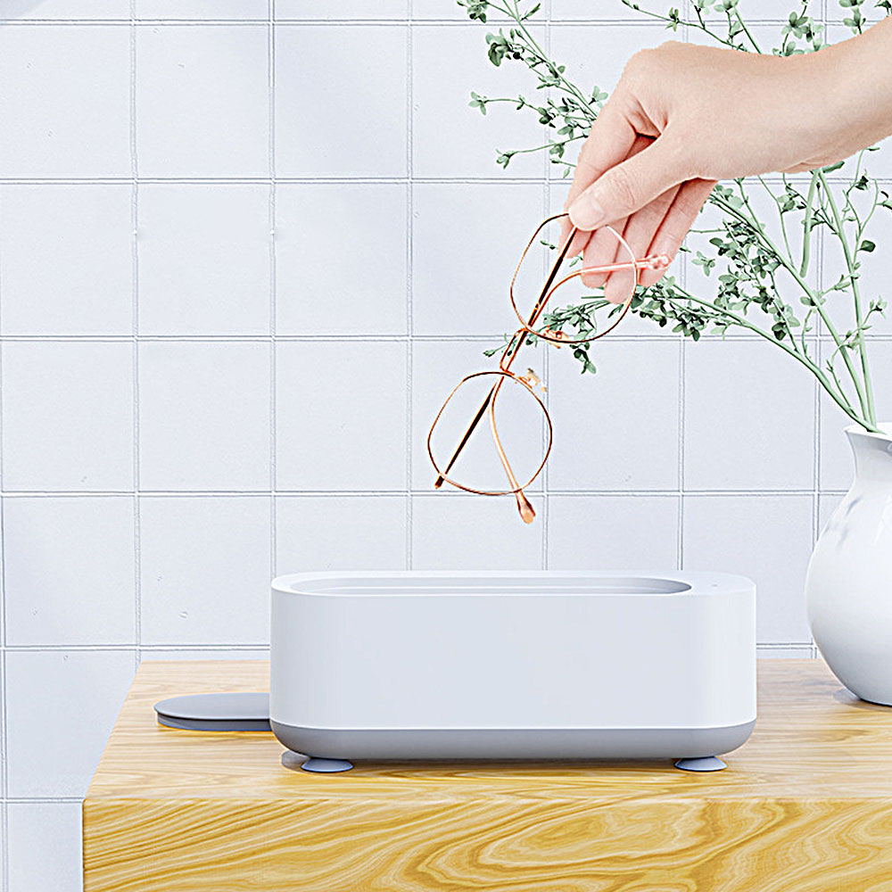 1+1 스마일 간편한 초음파 안경 렌즈 세척기 다용도 세척기, 1세트, 백색 15,000원