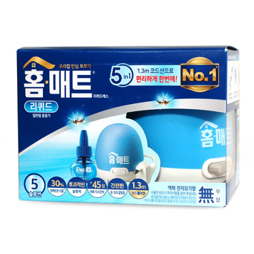 홈매트 리퀴드 1.3m코드 훈증기 (히터 1개 / 리필 1개입) / 리퀴드에스 코드훈증기 리필 액체 전자모기향 모기향 9,380원