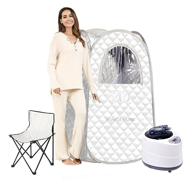두스룬 가정용사우나 EP36 1인 습식 실내 가정용 찜질방 홈 찜질방 전신 접이식 한증막 DOUCE LUNE, 화이트 88,500원