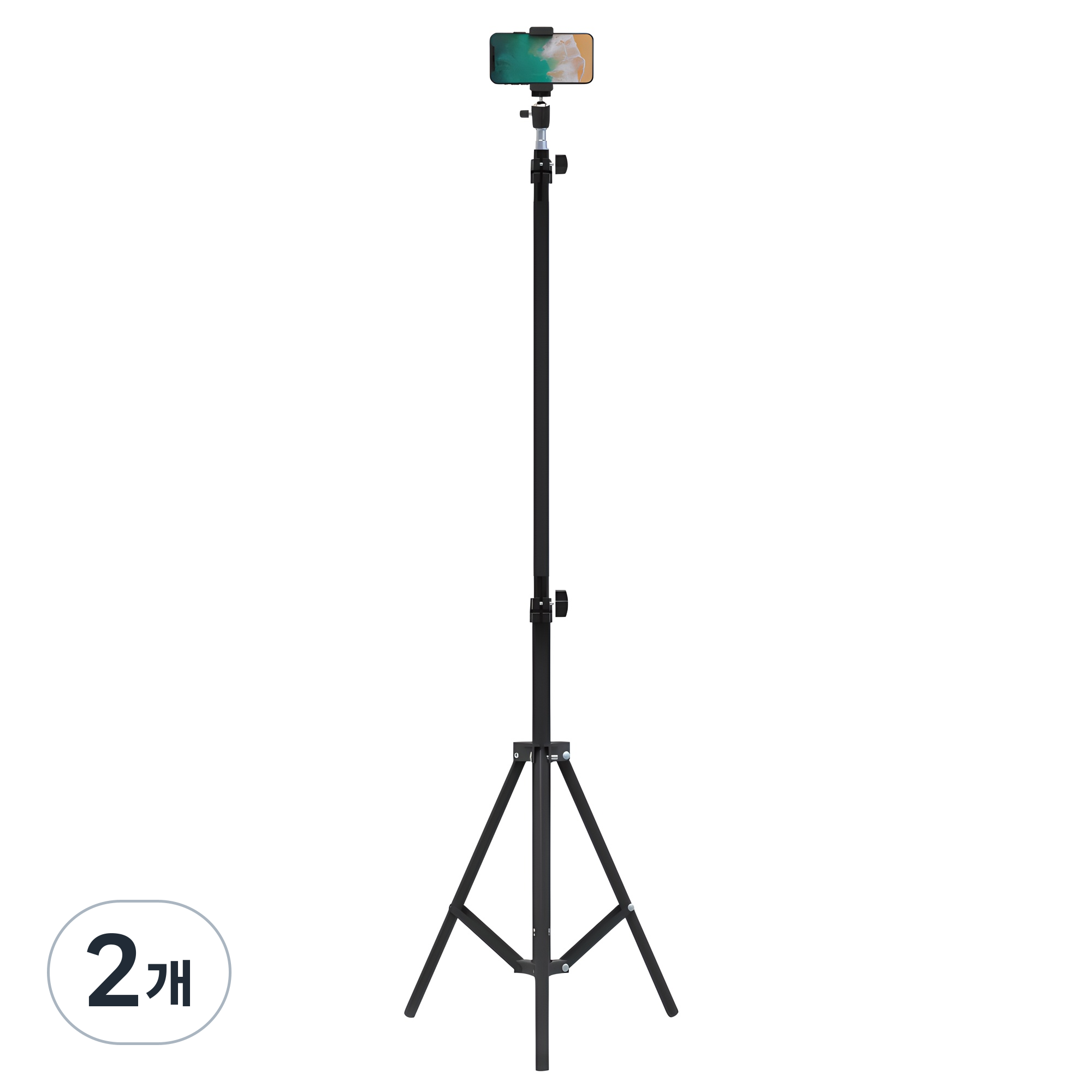 잇클릭 다기능 스탠드 스마트폰 거치대 2.1m, ECLICK-1, 블랙, 2개 19,400원