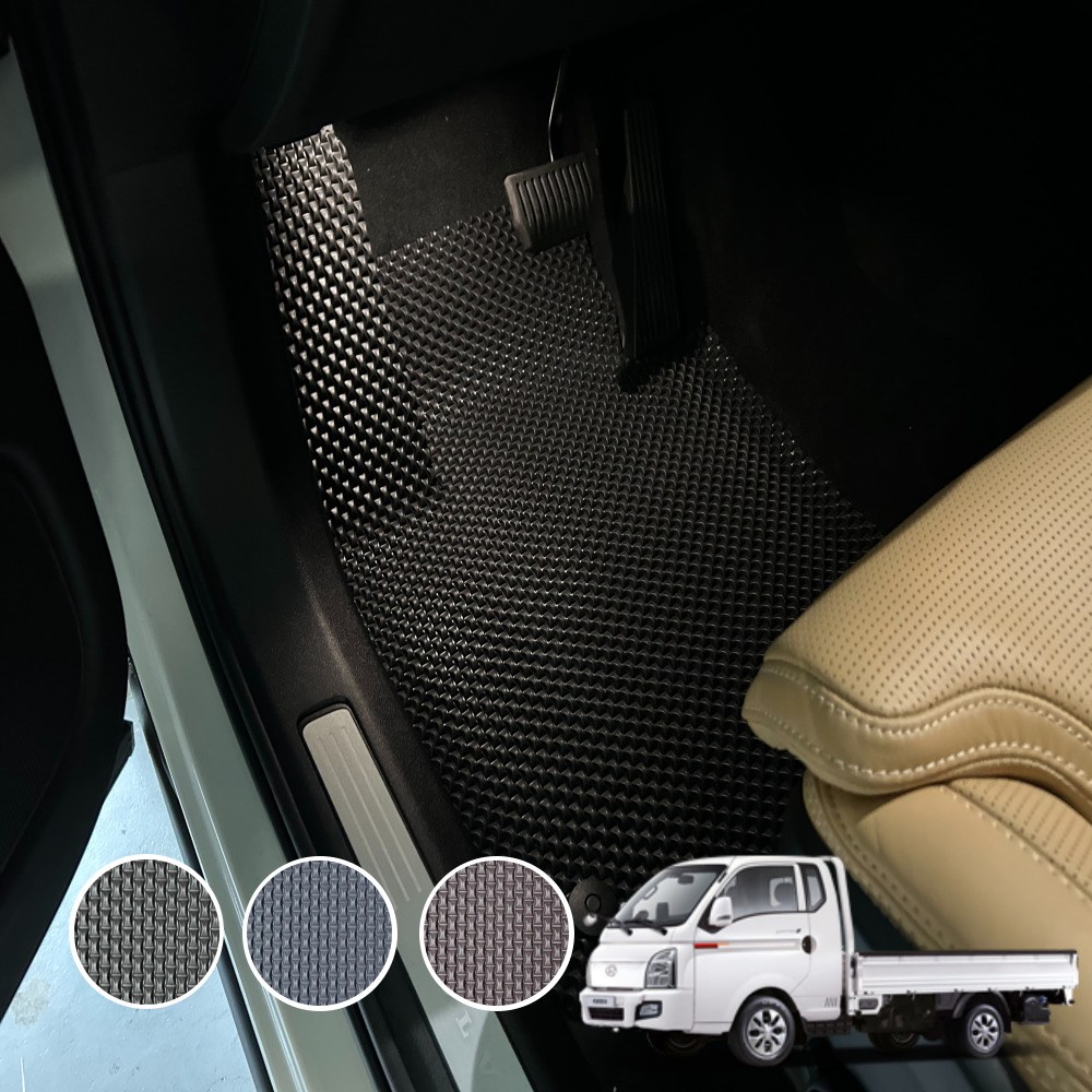 포터2 체인 카매트 전차종 자동차 발매트 발판 블랙 1열 운전석+조수석 60,000원