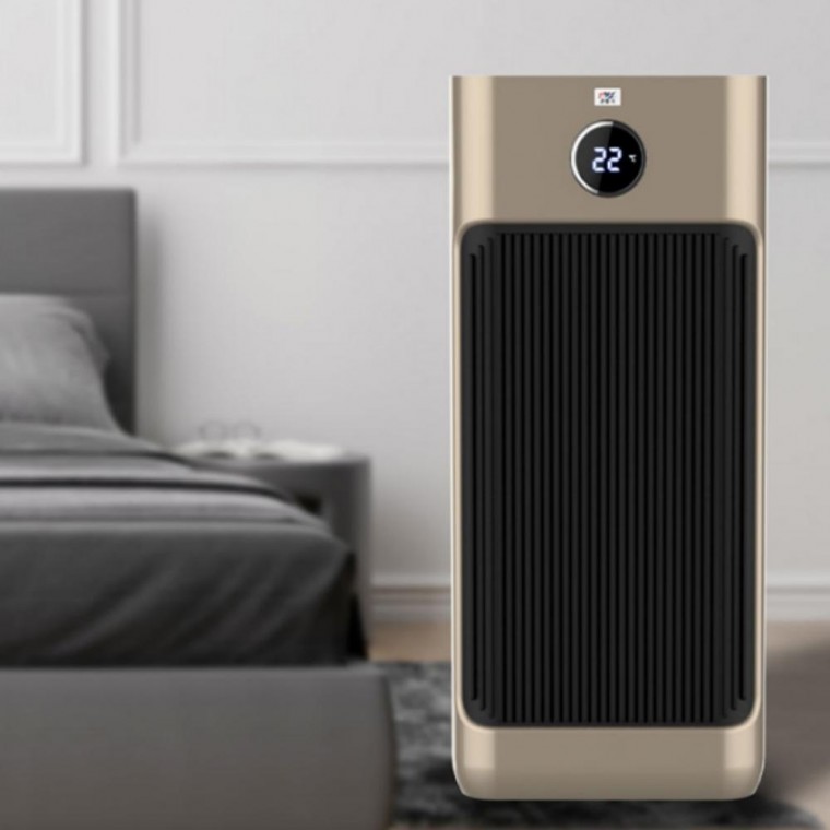 PTC 저소음 리모컨 이동식 난로 히터 온풍기 골드 386,960원