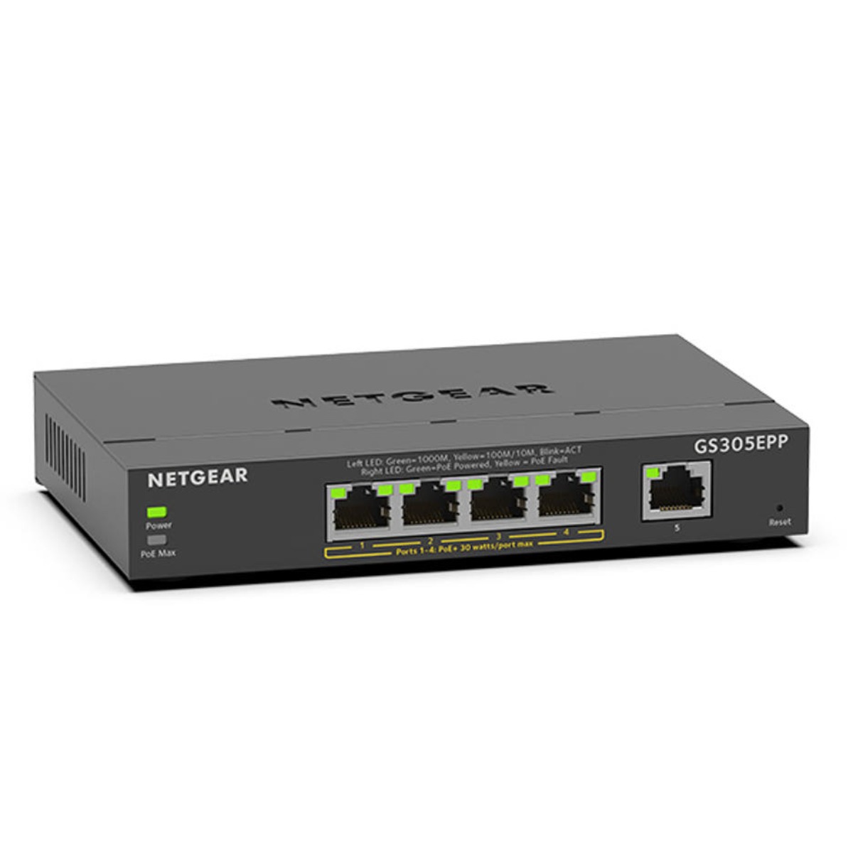 넷기어 GS305EPP 기가비트 PoE+ 이더넷 플러스 스위칭허브 5포트 PoE스위치 총120W 235,000원