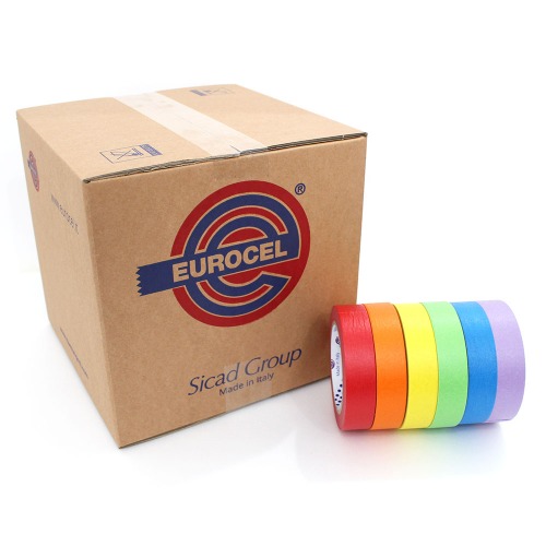 (BOX)유로피안 컬러마스킹 테이프 (1박스) 종이테이프, 블루 63,000원