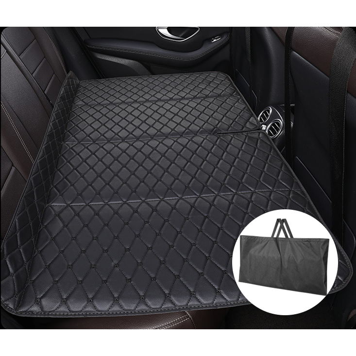 천끝 자동차 뒷자석 매트 접이식 차박 매트리스, 화이트스티치 19,900원