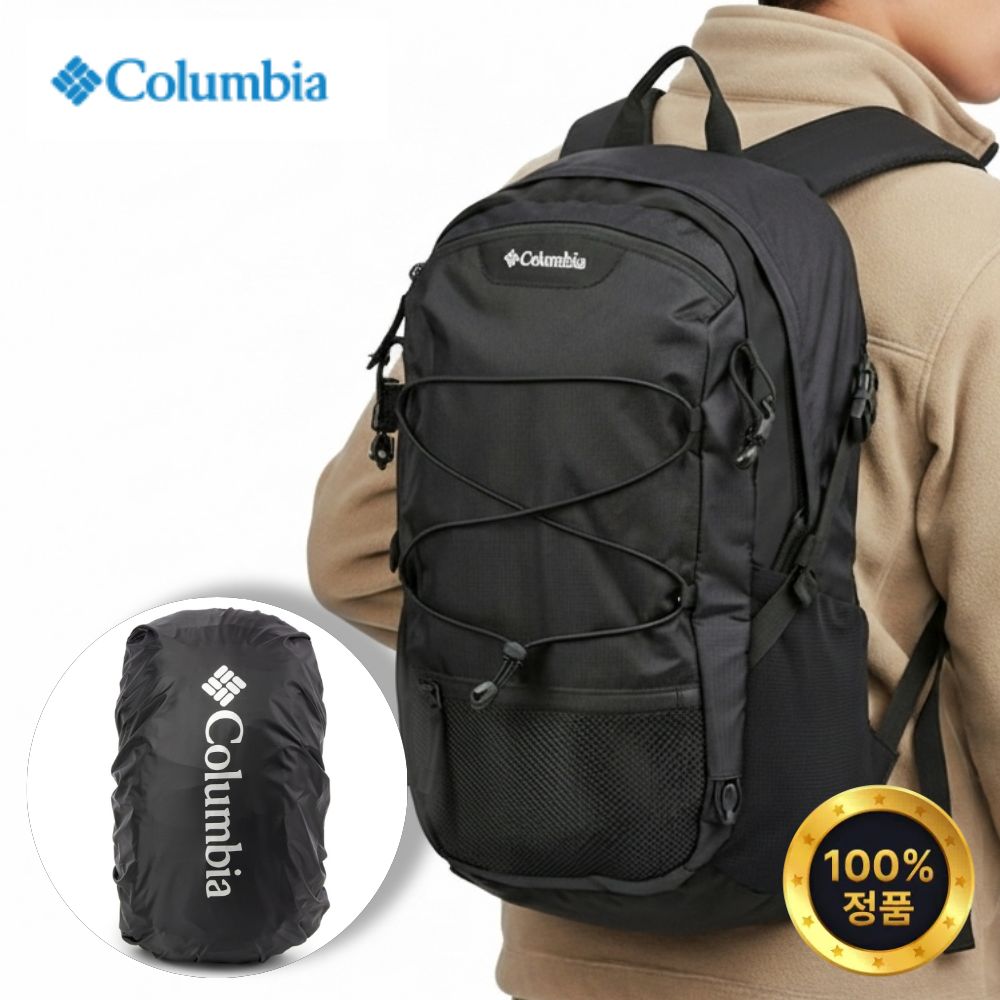 [ 컬럼비아정품 ] 등산용 배낭 남성 여성 백팩 (레인커버 포함) 여행용 가방, 블랙 59,900원