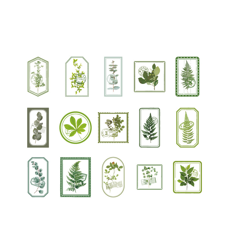 올리브파티  안개속의 꽃 시리즈 빈티지 감성 방수 스티커 세트 5,900원