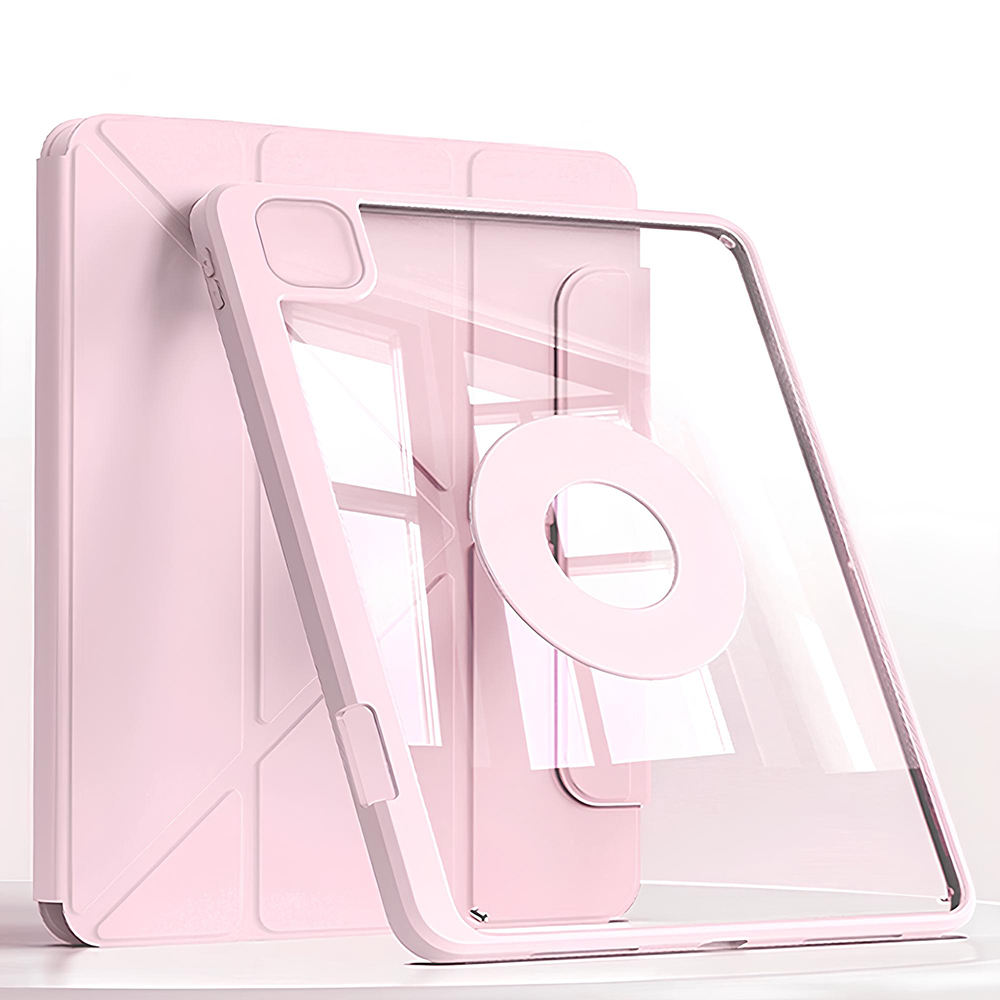UB 아이패드 호환 분리형 백커버 2 in 1 마그네틱 스마트 케이스 접이식거치 펜슬수납, 핑크, 1개 29,800원